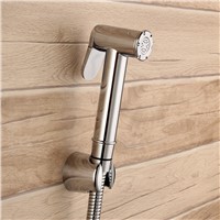 Chrome ABS Sprayer hand held toilet bidet spray shattaf spray factory sale toilet shower jet set-KF568