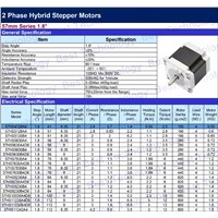 NEMA23 stepper motor 41mm 2.8A 0.55N.m 78Oz-in Nema 23 4wires Hybird stepper motor CNC stepping motor For CNC machine 3D printer