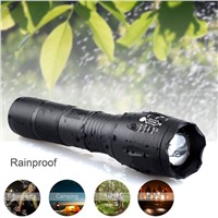 Flashlight LED Zoomable Rainproof Lighting Lamp Torch with Rechargeable 18650 Battery For Cycling Hiking Camping Emergency