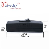 10pcs/bag High Quality Black White 303 Switch Halfway Rocker Push Button Rocker Switch Table Lamp Online Switch