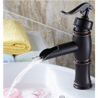 New Arrivals waterfall faucet single handle oil rubbed bathroom basin faucet Black color Mixer wash basin Faucets,Mixers &amp;amp;amp; Taps