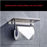 Beelee BA4021SS Toilet Paper Holder Tissue Paper Holder Stand for Bathroom Stainless Steel Wall Mount  with Phone Holder