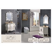 Simple  bathroom modern vanity white color vanity