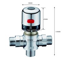 Newest Retail Brass Thermostatic Mixing Valve, Pipe Thermostat Valve, Control the Mixing Water Temperature TR520