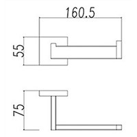 Rolya Wholesale Promotion 304 Stainless Steel Toilet Tissue Hanger SUS Bathroom Rolling Paper Holder