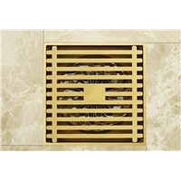 2017 New Luxurious Antique Brass Square Style Shower Floor Drain For Bathroom Or Kitchen