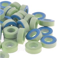 MYLB 50Pcs Pale Green Blue Iron Core Power Inductor Ferrite Rings AT44-52