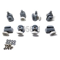 New Set of 8 Single Shower Door Rollers / Runners / Wheels / Pulleys wheel 25mm Diameter Replacement Parts (20/22/23/25/27mm)