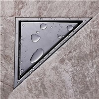 2017 New Hidden Type Triangle Tile Insert Floor Waste Grates Shower Drain 304 Stainless steel floor drain