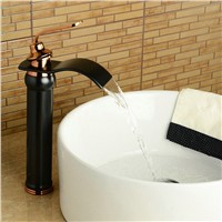 Basin Faucets Bathroom Basin Sink Brass Mixer Tap Hot Cold Chrome Polish Faucet Waterfall Mixer Bathroom Faucet
