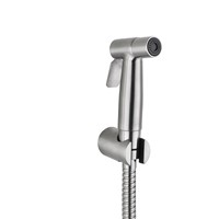 Brushed Nickel Stainless Steel Toilet Handheld Diaper Sprayer Shower Shattaf Bidet spray Douche kit Jet Hose Holder--YH89H8
