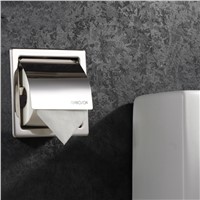 Modern Polished Chrome 304 Stainless Steel Toilet Paper Holder Hand Carton Paper Box Bathroom Products Accessories tr4