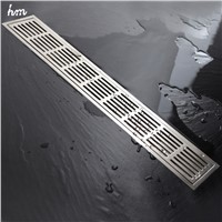 60*10cm Floor Drain &amp;amp;quot;ZIPPER&amp;amp;quot; Style Stainless Steel 304 Linear Shower Drain Vertical Long Drain Flange Bathroom Floor Drains