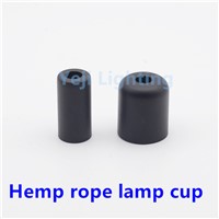 Retro lamp cup Hemp rope casing Fixed lamp cup black Lighting accessories
