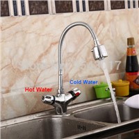 Thermostat Faucet Kitchen Mixer Tap Flexible Faucet Hot and Cold Thermostatic Water Faucet Pull Out Swivel Spout Crane ZR985