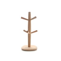 Wood Tree for Cup Organization and Counter Top Storage, Cups Hanger