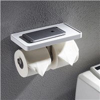 Bathroom Towel Rack Up To Wave 304 Stainless Steel Toilet Paper Holder Frame Double Roll Holder