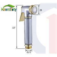 Contempoaray Bathroom Bidet Faucet Solid Brass Replacement Sprayer Chrome Polished