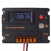 2016 Hot 20A LCD Solar Panel Battery Regulator Charge Controller 12V 24V Auto Switch