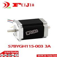 Wholesale hot CNC Nema 23 Stepper Motor Dual Shaft 57BYGH115-003B 3.0A 425oz-in 115mm CE ROHS ISO Embroidery 3D Printer