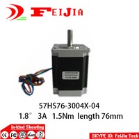 1pcs 57HS76-3004x-04  4-lead Nema 23 Stepper Motor  3A for 3D printer