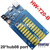 HW-T20-B USB/Ethernet asynchronous full color led control card 1024*80 pixel display controller 20*hub08port for P13.33,p16,p20