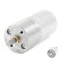 CNIM Hot 300RPM DC 12V 0.03A High Torque Gear Box Electric Speed Reduce Motor Silver