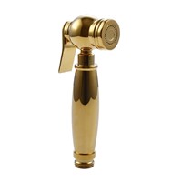 Bathroom Toilet GOLD Solid Brass Handheld Bidet Sprayer Shattaf golden Toilet Attachment Cloth Diaper Sprayer--U7853