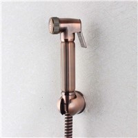 NEW Antique Brass Plated Shataff Bidet Douche Shower Toilet Spray Kit &amp;amp;amp; hose 02-174