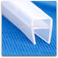 10mm Glass Collision Avoidance Gasket Draught Excluder Silicone Rubber Sealing Strip Sliding Sash Shower Door Window Seals 1m