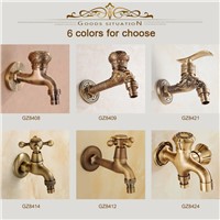 BAKALA Brass Antique Bronze Bibcock, Cold Tap, Washing Machine Faucet, Toilet Bibcock, Copper Bibcock,Tap,Garden faucet