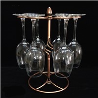 European wine glass cup upside down creative iron hanging cup holder Decoration Bar KTV threaded tripod