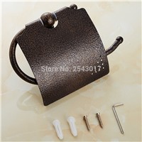 Wholesale Promotion Bathroom Accessories Toilet Roll Paper Holder Roman Bronze Finish Wall Mounted Waterproof Tissue Box ZR2347