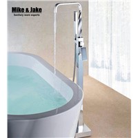Bath stand along faucet Free stainding bathtub faucet twist pipe bathtub mixer single handle bathroom faucet