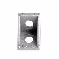 10Pcs 20x20mm Grey Aluminum L Shape Brace Corner Joint Right Angle Bracket Hot