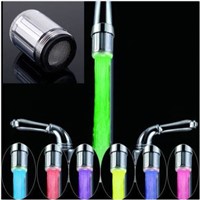 LED Water Faucet Stream Light 7 Colors Changing Glow Shower Tap Head Kitchen Pressure Sensor Kitchen Accessory