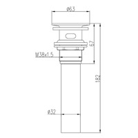 JOMOO Chrome Finish Bathroom Lavatory Sink Pop Up Drain With Overflow Spillway Hole Basin Sink Use Bathroom Products Accessories