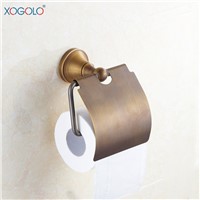 Xogolo Solid Copper Durable Antique Wall Mounted Bathroom Toilet Paper Towel Holder Roll Holder Accessories