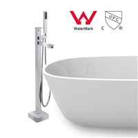 WELS and CUPC Floor Mounted Brass Bathroom Hot and Cold Water torneira Shower Bath Mixer Faucet Set torneira banheiro