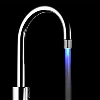 2017 New Creative LED Light Water Faucet Tap Glow Shower Kitchen Bathroom RGB/Multi Color/Blue Light weight