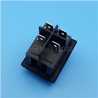 5Pcs RL2 Black Waterproof 4Pin 2Position Locking DPST ON-OFF Rocker Switch