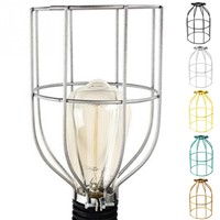Vintage Metal Light Cage Trouble Bulb Guard Pendant Lampshade Bulb Cage For E27 Light Protector 5 Colors