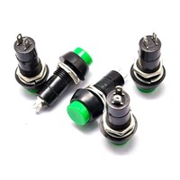 10pcs PBS-11B 2PIN Plastic 12mm Push Button Momentary Switch 3A 150V Red green random sent by default