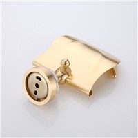 Quality Gold Toilet Paper Holder in Wall/Roll Holder/Aluminum Tissue Holder Bathroom Accessories