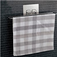 2017 Multifunciton Chrome Plated Metal Home Seamless Vacuum Suction Towel Rack Creative Design Bathroom Towel Hanging Rack