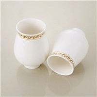 Brass antique crystal double cup holder toothbrush Antique Brass Double Tooth Brush Holder Bathroom Cup Holder Toothbrush Holder
