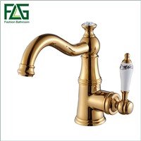 2016 Newly Basin Faucet Gold Polished Brass &amp;amp;amp; Crystal Hot Cold Mixer Basin Tap Luxury Faucet Crane