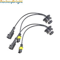 Rockeybright 2pcs D2S D2R D2C D4S HID xenon ballast for bulbs wiring Harness AMP relay wires cable base adapters sockets holders