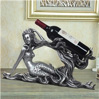 European noble gold silver resin wine racks creative home accessories wedding gifts desktop Decoration