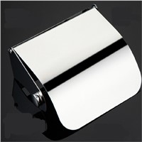 Modern Polished Chrome Toilet Paper Holder Box 304 Stainless Steel Toilet Paper Rack Tissue Roll Holder Bathroom Accessories gd6